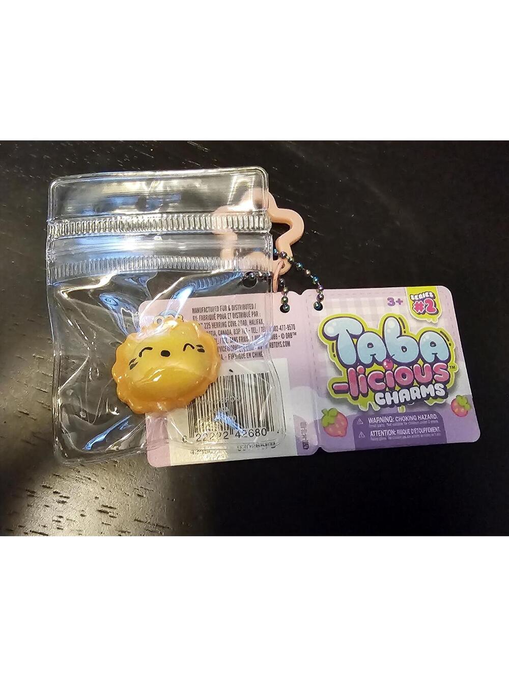 Taba licious charms Keychain squishy new rare HTF yellow lion